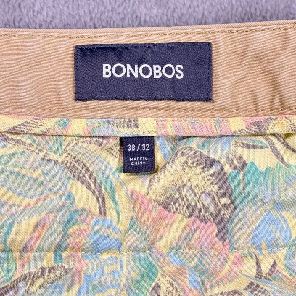 Bonobos Slim Fit Khaki Chinos Mens W38 L30 Tan Casual Pants‎ Tag 38x32 Golf Prep